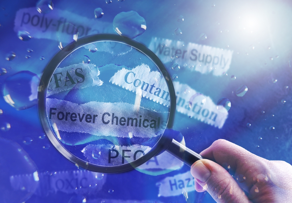Pfas,Forever,Chemicals,Water,And,Newspaper,Headlines,With,Magnifying,Glass