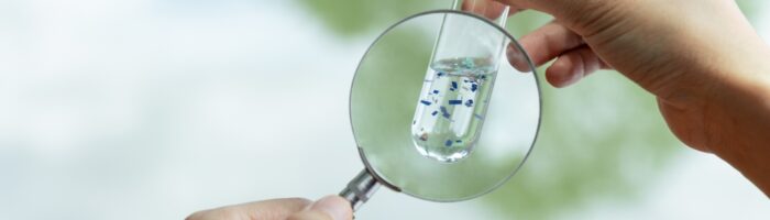 Water,Pollution,And,Global,Warming,Concept,,Microplastics,In,Food,And