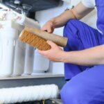 Plumber,Installs,Or,Change,Water,Filter.,Replacement,Aqua,Filter.,Repairman